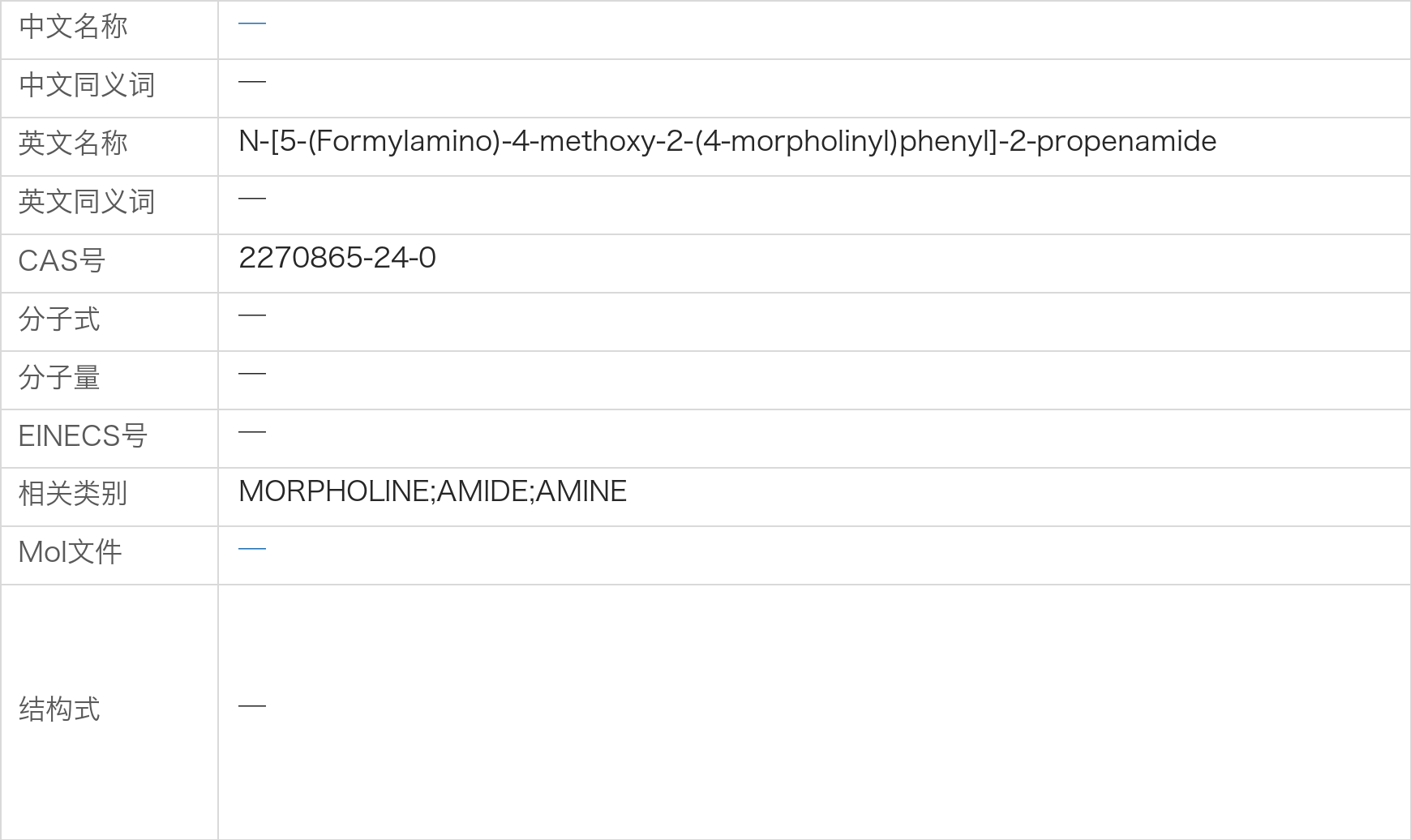 N-[5-(Formylamino)-4-methoxy-2-(4-morpholinyl)phenyl]-2-propenamide.png